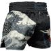 Men's Muay Thai Boxing Shorts Sea Wave Dragon Design | MMA Training Trunks - Buy Online on GoSupps.com