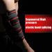 MANUEKLEAR Adjustable Elbow Compression Sleeves for Weightlifting - Supportive Straps for Men in Red (1 Pair) - Buy Online on GoSupps.com
