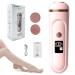 Electric Foot Callus Remover 1300mah Battery Capacity 2 Speeds 2 Nano-Glass Heads Pedicure Tools for feet Summer Electric Foot File Pedicure Foot Scrubber Callous Remover for feet Colorful Pink