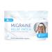 Medagel Migraine Relief Patch Cooling Patches for Migraine Fever Hormone & Headaches Mess & Odor-Free Hydrogel Cooling Made in The USA 1 Pack (4 x Patches)