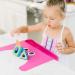 Cibo Food Catching Baby Placemat with Suction - Silicone Wide Mouth Mat for Toddlers, Kids & Babies - Strawberry Red | Watch Video Demo - Buy Online on GoSupps.com