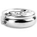 Buy Black Music Notes Round Pill Box | 3 Compartment Decorative Travel Organizer for Vitamins & Medicine - Buy Online on GoSupps.com