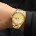 OPK Men's Diamond Stainless Steel Calendar Watch - Analog Quartz Luxury Business Luminous Waterproof Dress Wristwatch in Gold - Buy Online on GoSupps.com