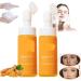 Turmeric Facial Cleanser Brightening Foaming Face Wash- Turmeric & Kojic Acid Turmeric Foaming Facial Cleanser Turmeric Facial Wash Gently Cleans Pores (3 PCs)