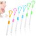 6 pieces 2-in-1 tongue cleaner for adults and children Tongue Cleaner Scraper Soft Tongue Schaber Tongue Bushetroing Craper brush for oral hygiene and fresh breath Elimination of bad breath