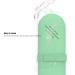 JDZJUCHU Travel Makeup Brush Holder - Green Silicone Cosmetic Bag Organizer - Buy Online on GoSupps.com