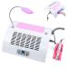 CYzpf Professional Electric Nail Drill with Nail Lamp and Nail Dryer for Acrylic Gel Poly Nails Curing and Removing Salon Home Use White One Size