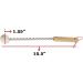 BambooMN 31.8 cm Bamboo Wood Metal Bonger for Stress Relief | 43.2 cm Premium Quality | International Shipping Available - Buy Online on GoSupps.com