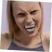 Toddmomy 1 Set Dreses Fake Teeth Halloween Trick Toy Devil Fangs Costume Cosplay Props Hip Hop Makeup - Buy Online on GoSupps.com