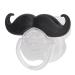 Funny Mustache Pacifier for Boys and Girls Food Grade Silicone Polypropylene Supports Oral Development