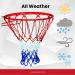 SperoPro Basketball Net - Heavy Duty 7.02oz Replacement with 12 Loops for Indoor/Outdoor Rims - Red/White/Blue - Buy Online on GoSupps.com