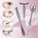 3-IN-1 Metal Eye Cream Applicator Roller | Face Roller Massager Tool for Beauty Massage | Reduce Puffiness | Silver - Buy Online on GoSupps.com