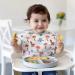 Vicloon Baby Fork and Spoon Set - 4Pcs Silicone Self Feeding Utensil for Easy Grip | Toddler Cutlery Kit for Infant & Children | First Led Training & Weaning Spoons - Apricot Yellow - Buy Online on GoSupps.com