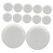 Ipetboom 50pcs Nail Accessories Electric Grinding Slices Disk Dead Skin Sanding Disc Tool Pedicure Remover 1.5x1.5cm White