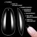 Magic Armor 504 PCs Coffin Nail Tips - Full Cover Acrylic Nails with Glue 10 Sizes Clear Ballerina Style Includes Nail Files & Clipper - Perfect for International Shipping - Buy Online on GoSupps.com