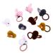 Lurrose 10pcs Easter Hair Clips Easter Bunny Hair Tie Rabbit Hairpins Ponytail Holder Hair Accessories for Kids Girls