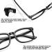 Buy Unisex Blue Light Filter Glasses - Nerd Style Non-Prescription Clear Lens in Black Fire Leopard & Clear | Best Eye Protection for Screen Use - Buy Online on GoSupps.com