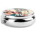 Fathers and Daughters Portable Metal Pill Box - Round Mini 3-Compartment Travel Solution for Small Pills - Buy Online on GoSupps.com
