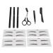 Professional Eyebrow Care Set - Trim Tweezers Scissors & Razor for Men & Women | Portable All-in-One Kit - Buy Online on GoSupps.com