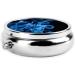 Buy Blue Flame Printed Mini Round Pill Box - 3 Compartment Portable Pill Organizer for Travel Home & Office - Convenient Medicine Storage Solution - Buy Online on GoSupps.com