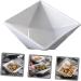 OUNONA Sauce Seasoning Dish Japanese Seasoning Dishes Ceramic Pinch Bowls Ceramic Sauce Dishes Small Dish Prep Bowls for Cooking Seasoning Bowls Dip Seasoning Plate White Mini Ceramics 7.5X7.5CM White - Buy Online on GoSupps.com