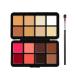 16 Colors Blush Palette, Color Concealer, Color Corrector Cream, Matte Finish, Long Lasting Face Contour Illuminator with Brush