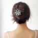 InSowni 4 Pack Luxury Glitter Rhinestone Flower Hair Claws - Korean Hair Accessories for Thick Long Hair - Buy Online on GoSupps.com