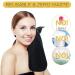 Kinhwa 6-Pack Microfiber Make-up Remover Washcloths - Soft Absorbent Reusable Towels for Luxurious Facial Cleaning (Black 15x30cm) - Buy Online on GoSupps.com