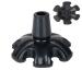 HNYG Cane Tips 3/4 inch 6 Support Cane Feet Self Standing Cane Tip,Non-Skid Rubber Walking Cane Tips,Cane Tips 3/4 inch Heavy Duty,Cane Foot Replacement,Crutch Tips,Base for Walking Cane.