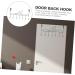 ABOOFAN Jacket Hanger Towel Rack Over Door Towel Hook Cabinet Hooks Over The Door Hook Hangers Clothes -Mounted - Buy Online on GoSupps.com