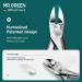 MR.GREEN Anti-Splash Toe Nail Clippers - Professional Pedicure Tool for Ingrown & Thick Nails - Blue Handle - Buy Online on GoSupps.com
