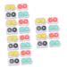GATUIDA 24 STK contact lensing container glasses box glasses case eye contact case practical contact tetual contact holder for lens containers Colored contact lenses container pp