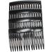 4 Pack of 7cm Plain French Side Hair Combs Slides Grips Clips Hair Accessories for Women Girls by Glitz4Girlz (Black) - Buy Online on GoSupps.com
