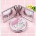 SUKPSY Compact Travel Makeup Mirror - Double-Sided Magnifying Handheld Mirror - Quicksand Glitter - Portable and Folding - Pink + Circular - Buy Online on GoSupps.com