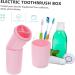 iPetboom Travel Toothbrush Storage Box & Toothpaste Case - Pink Raccoon Holder 20.5x6cm - Perfect for Outdoor Adventures & International Shipping - Buy Online on GoSupps.com