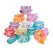 RIYAN Cosmetic Sample Container Plastic Clear Cosmetic Pot Jars with Screw Cap Lid for Eye Shadow Nails Powder Jewelry