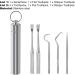 Luojuny Stainless Steel Tooth Picking Tool Set - Wear-Resistant Portable Oral Care for Daily Use - Buy Online on GoSupps.com