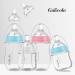 Gulicola Small Glass Baby Bottles for Breastfed Babies, Slow Flow, Anti-Colic, 0 Months+, 3oz, 2 Count (Green Orange) - Set of 2 - Buy Online on GoSupps.com