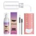 Tongyend Lash Shampoo for Lash Extensions 50ml Eyelash Extension Cleanser+Rinse Bottle+Mascara Wand+Brush+Under Eye Pads*10 Eyelash Extension Shampoo for Eyelashes Extension Remover Salon & Home Use Lash Shampoo-3 IN 1