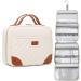 SHENHU Beige Toiletry Bag with Hanging Hook - Water-resistant Travel Makeup Organizer for Women - Buy Online on GoSupps.com