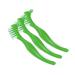 TCS Fresh Dental Appliance Cleaning Soft Bristle Toothbrush with Ergonomic Handle 3 Pack - Denture Cleaner Brush for Retainers Mouth Guards and Flexible Partials (3 Toothbrushes)