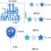 Elicola 11th Birthday Cake Toppers Blue Happy 11th Happy Birthday Cake Topper Glitter with Star Topper and Confetti Balloons for Eleven Years Old Mens Boys Birthday Party Decoration Supplies - Buy Online on GoSupps.com