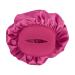MELTU 1 Pack Hair Bonnet for Sleeping Satin Bonnet with Wide Elastic Band Silk Hair Wrap for Sleeping Soft Sleep Cap Rose Red