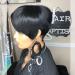 SAGA QUEEN Brazilian Human Hair Pixie Cut Wig for Black Women | Short Layered Pixie with Bangs | Glueless Machine Made African American Wig (1B27) - Buy Online on GoSupps.com