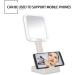 Handheld LED Vanity Makeup Mirror with 3 Lighting Modes - 44 LED Double-Sided 1X/5X Magnification - High-Definition Beauty Lighting - Perfect Gift for Girls (White) - Buy Online on GoSupps.com
