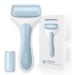 Ice roller for the face of IBORRIA Ice Face Roller with 2x roller heads for long -lasting cold ICE scooters for face & eyes swelling face massager scooter for migraines (blue)
