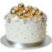 Astaron 20 Pcs Gold Tortendeko Balls Cake Toppers | Mini Balloons for Wedding Baby Shower & Birthday Cake Decor - Buy Online on GoSupps.com