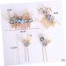 FRCOLOR 1 Set of 4 Comb Insert Rhinestone Headdress Hair Accessories with Flowers Floral Hair Accessories Comb for Touping Hair Bridal Wedding Hair Comb Set Rhinestones Child - Buy Online on GoSupps.com