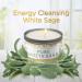 Purification & Chakra Healing White Sage Smudge Candle | Banish Negative Energy | Natural Soy Wax Tin Candle - Buy Online on GoSupps.com