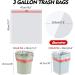 Pekky 3 Gallon Small Drawstring Trash Bags Clear Garbage Bags(120 Counts) - Buy Online on GoSupps.com